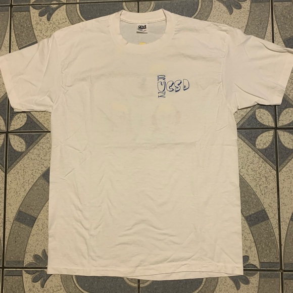 NWOT Vintage Drunk UCSD Graphic Spellout Tee Sz XL - Picture 5 of 6